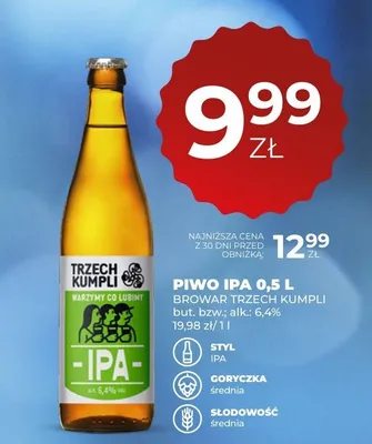 Piwo IPA Browar Trzech Kumpli promocja w Duży Ben