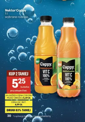 Nektar Cappy Pomarańczowy promocja w Delikatesy Centrum