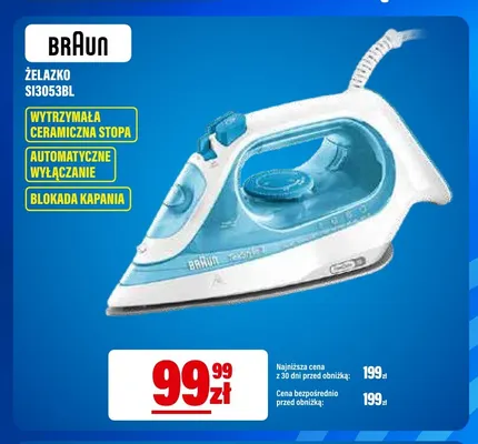 Żelazko SI3053BL Braun promocja w RTV EURO AGD