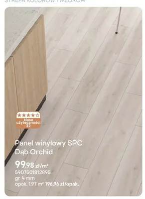 Panel winylowy SPC Dąb Orchid promocja w Castorama