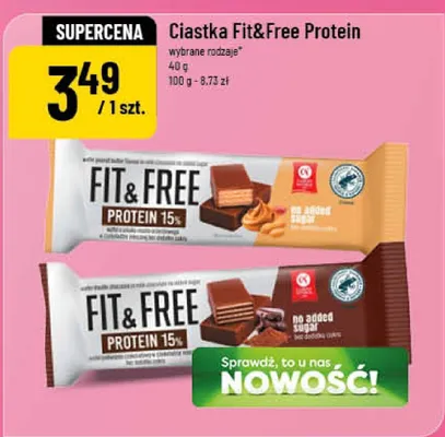 Ciastka Fit&Free Protein promocja w POLOmarket