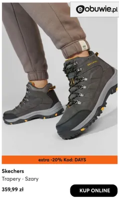 Trapery Skechers promocja w eobuwie.pl