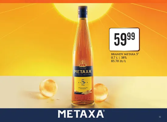 Brandy Metaxa 5* promocja w Dino