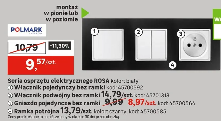 Ramka potrójna promocja w Leroy Merlin