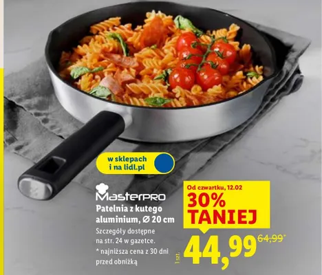 Patelnia z kutego aluminium, Ø 20 cm promocja w Lidl