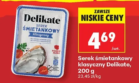 Serek śmietankowy klasyczny promocja w Biedronka