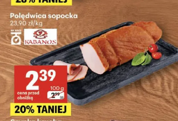 Polędwica sopocka Kabanos promocja w Delikatesy Centrum
