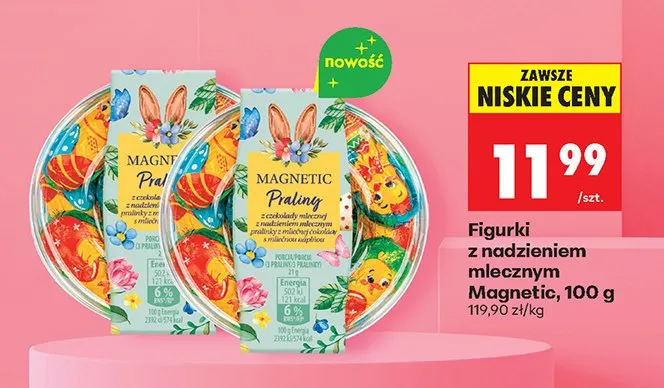 Figurki z nadzieniem mlecznym promocja w Biedronka