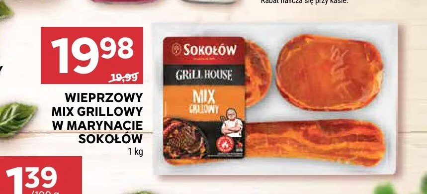 Wieprzowy mix grillowy w marynacie Sokołów promocja w Stokrotka