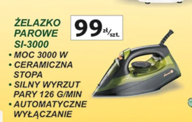 Żelazko parowe SI-3000 promocja w Auchan