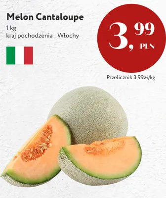 Melon Cantaloupe promocja w Market Point