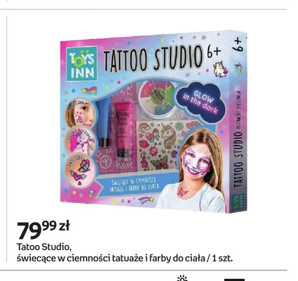 Zestaw tatuaże i farby do ciała Toys Inn Tatoo Studio promocja w Empik