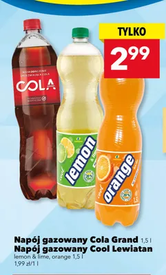 Napój gazowany Cola Grand promocja w LEWIATAN