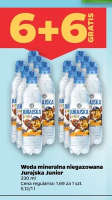 Woda mineralna niegazowana Jurajska Junior promocja w Netto