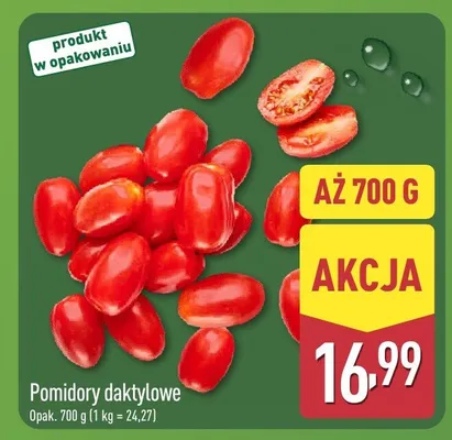 Pomidory daktylowe promocja w Aldi