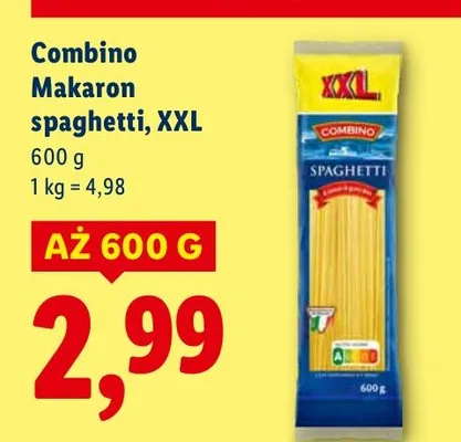 Makaron spaghetti, XXL promocja w Lidl
