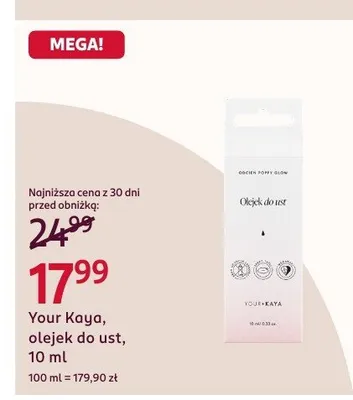 Olejek do ust promocja w Rossmann
