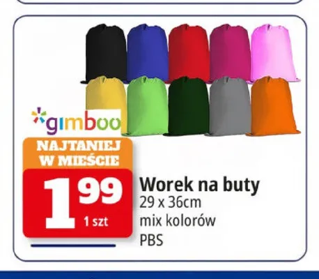 Worek na buty Gimboo promocja w Leclerc