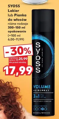Lakier lub pianka do włosów różne rodzaje promocja w Kaufland