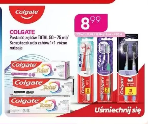 Szczoteczka do zębów Colgate Max White 2-pak promocja w Drogerie Koliber