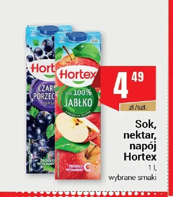 Sok 100% jabłko Hortex promocja w Premium Nasz Sklep
