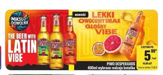 Piwo Desperados Original promocja w Tomi Markt