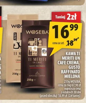 Kawa mielona Woseba Ti Meriti promocja w Arhelan