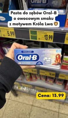 Pasta do zębów o owocowym smaku Król Lew promocja w Kaufland