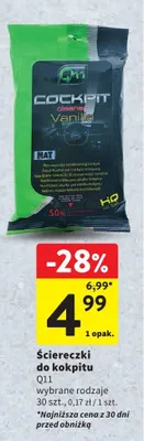 Ściereczki do kokpitu Q11 promocja w Intermarche