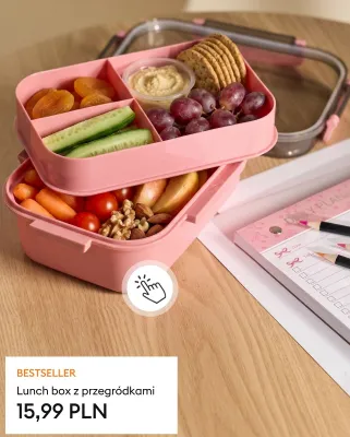 Lunch box z przegródkami promocja w Sinsay
