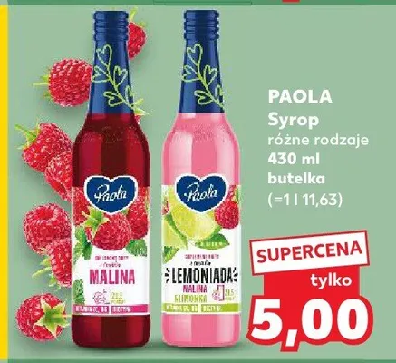 Syrop różne rodzaje promocja w Kaufland