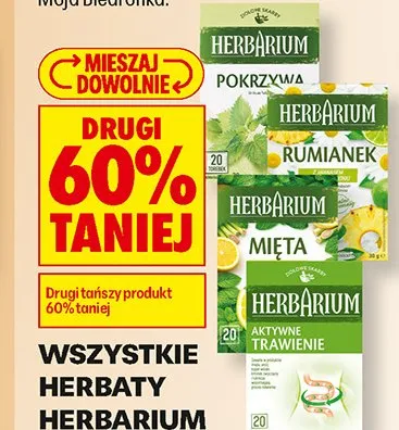 Wszystkie herbaty Herbarium promocja w Biedronka