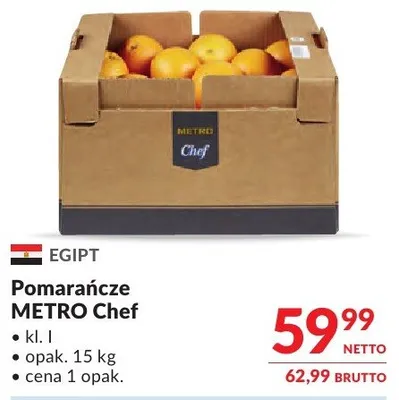 Pomarańcze METRO Chef promocja w Makro