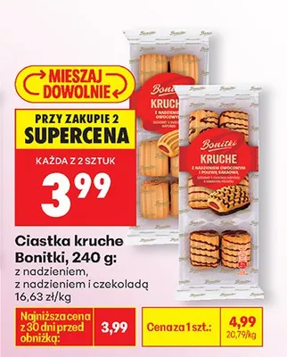 Ciastka kruche z nadzieniem promocja w Biedronka