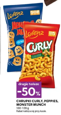 Chrupki Curly Peanut Classic Lorenz promocja w Stokrotka