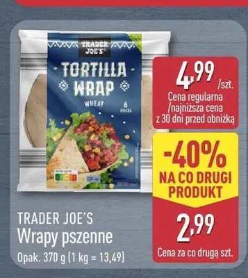Wrapy pszenne Trader Joe's promocja w Aldi