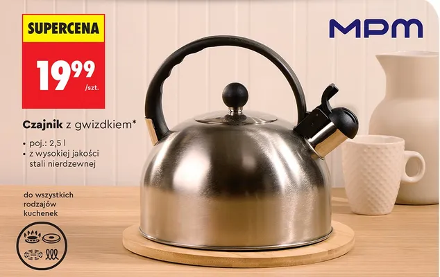 Czajnik z gwizdkiem promocja w Biedronka