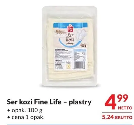 Ser kozi Fine Life – plastry promocja w Makro