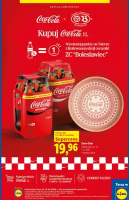 Napój gazowany Coca-Cola Zero Sugar 4-pak promocja w Lidl