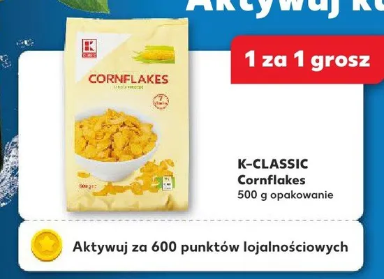 Płatki kukurydziane cornflakes promocja w Kaufland