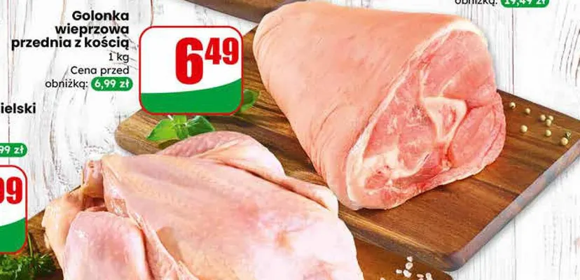 Golonka wieprzowa przednia z kością promocja w Dino