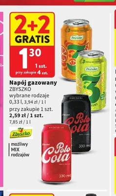Napój gazowany Zbyszko promocja w Intermarche