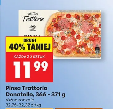 Pizza Donatello, różne rodzaje promocja w Biedronka