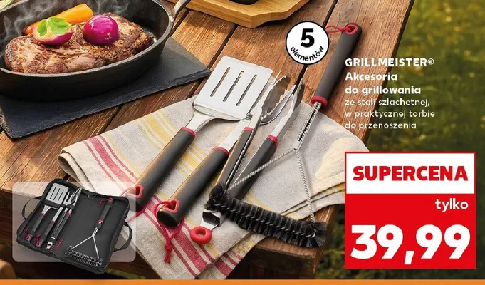 Akcesoria do grillowania 5 elementów GRILLMEISTER promocja w Kaufland