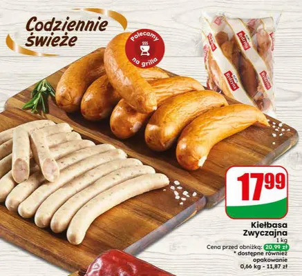 Kiełbasa Zwyczajna Agro Rydzyna promocja w Dino
