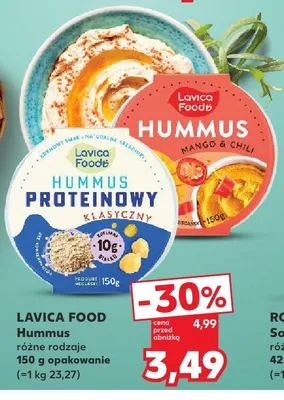 Hummus mango & chili Lavica Food promocja w Kaufland