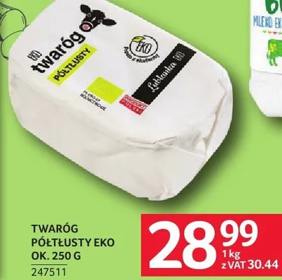 Twaróg półtłusty Eko 247511 promocja w Selgros