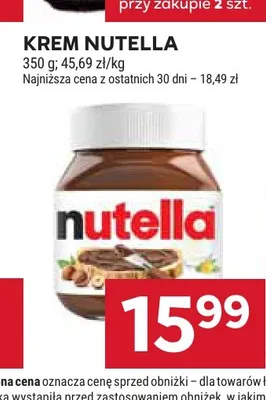 Krem Nutella promocja w Stokrotka