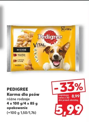 Karma dla psów 4-pak Pedigree promocja w Kaufland