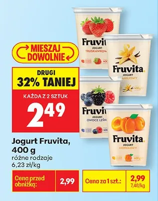 Jogurt, różne rodzaje promocja w Biedronka